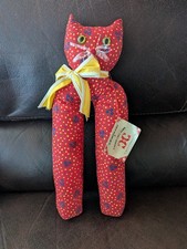 Vintage Red Calico Critters Puss In Boots Boot Shapers With Tag 19