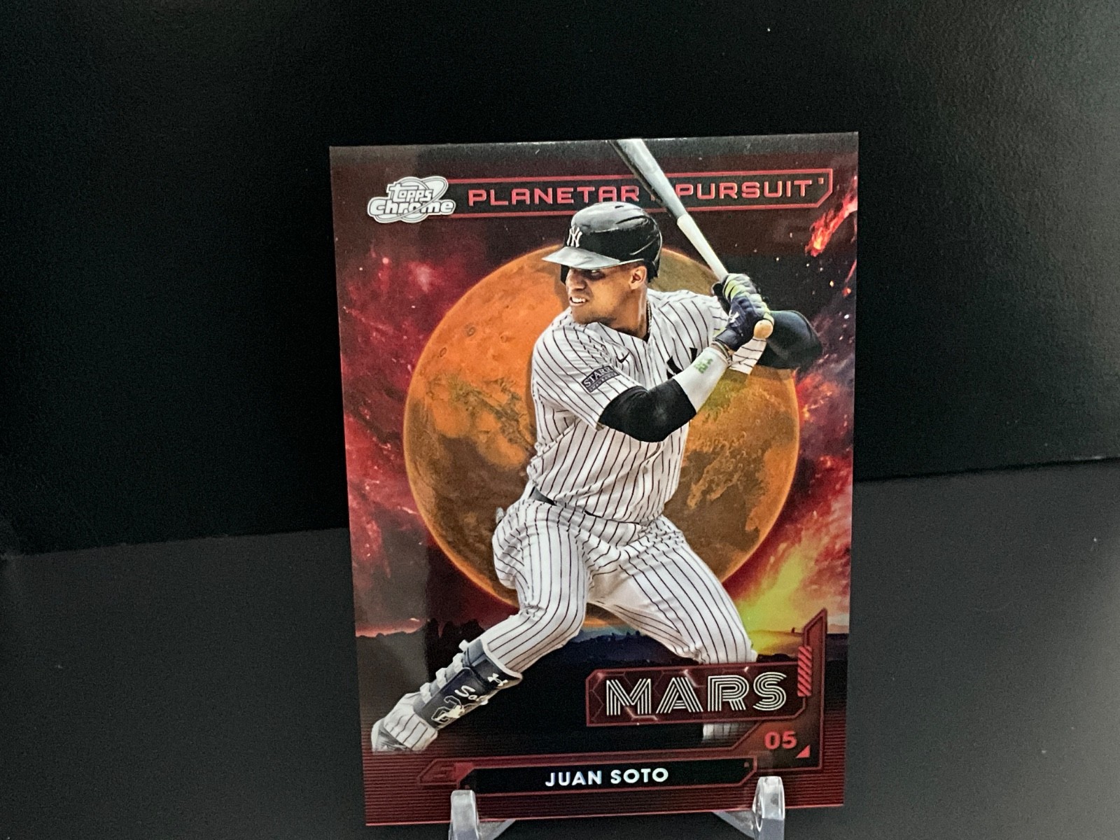 2024 Topps Cosmic Chrome Juan Soto #PPMA-10 Planetary Pursuit Mars NY Yankees