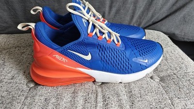 Nike Air Max 270 Sneakers Men 14 White Mesh Red Blue Excellent Condition