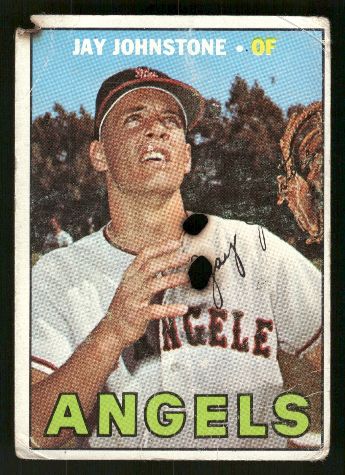 1967 Topps Baseball Card #213 Jay Johnstone California Angels