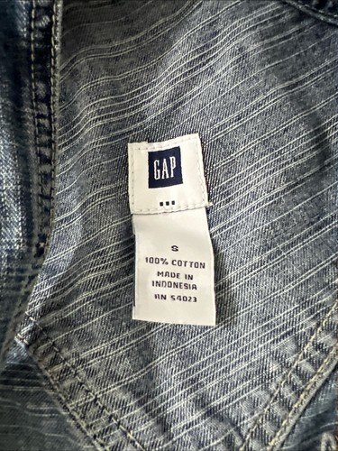 Vintage Gap Latzhose Baggy Light Wash Denim Y2K Carpenter Industrial Damen S - Bild 4 von 4