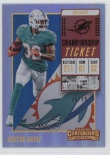 2018 Panini Contenders Championship Ticket 75/99 Kenyan Drake #43 1e5k