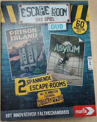 Noris 606101838- Escape Room DUO, Familien und Gesellschaftsspiel für Erwachsene