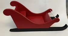 Wooden Holiday Sleigh Christmas Decor,makes A great Centerpiece 18.5”long 8.5”hi