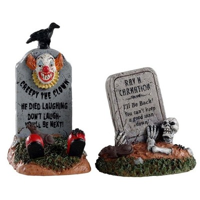 Lemax-04711, HW21, Halloween - Crazy Headstone, Spooky Town, Gruseldorf
