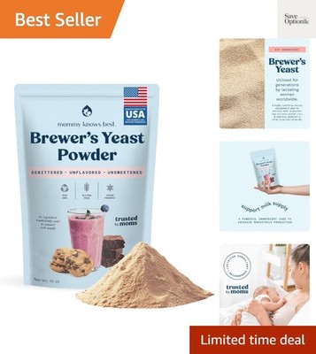 Brewer's Yeast Powder - Gluten-Free Lactation Support for Breastfeeding (10 oz)