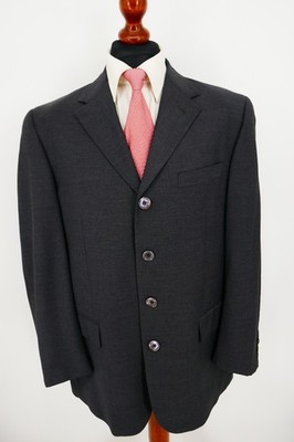 Corneliani Sakko Gr.52 Schurwolle Anthrazit Black Label Top Zustand