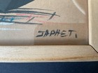 Signed African Warrior  Canoe Scene Gouache Painting by Japhet READ ! — photo 10
