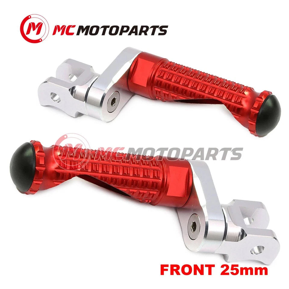 For Triumph Speed Triple 1050 R 15-17 16 MPRO 25mm Extended RED Front Foot Pegs Foto 2 de 4
