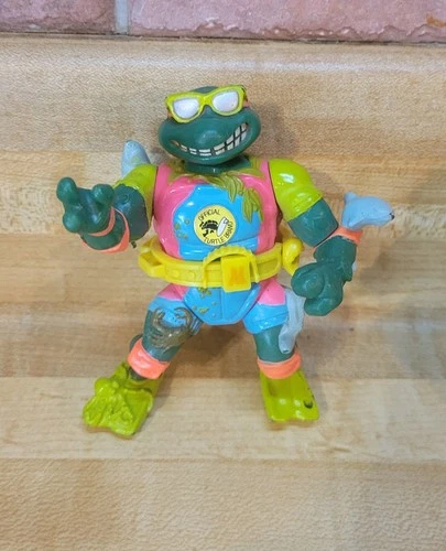 VTG 1990 Teenage Mutant Ninja Turtle TMNT Mike Michaelangelo Sewer Surfer Figure