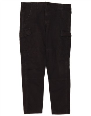 Levi's Herren Slim Cargo Hose W34 L29 Schwarz Baumwolle CL08