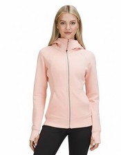 NWT LULULEMON Scuba Hoodie Full Zip Pink Mist Size 12 138 Retail
