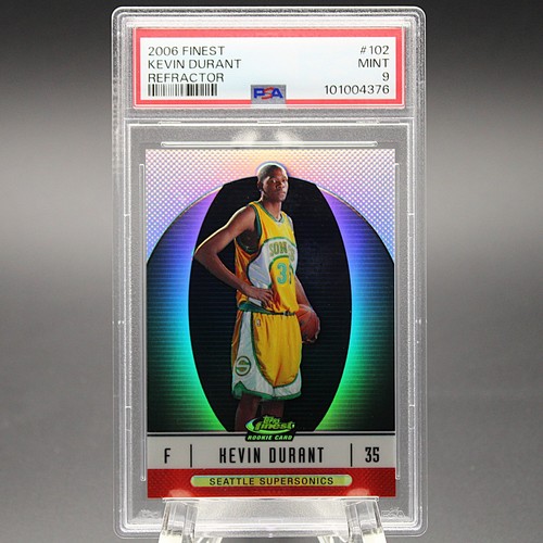 🔥💎PSA 9 MINT 2006-07 Topps Finest KEVIN DURANT Rookie (RC) Refractor /399💎🔥
