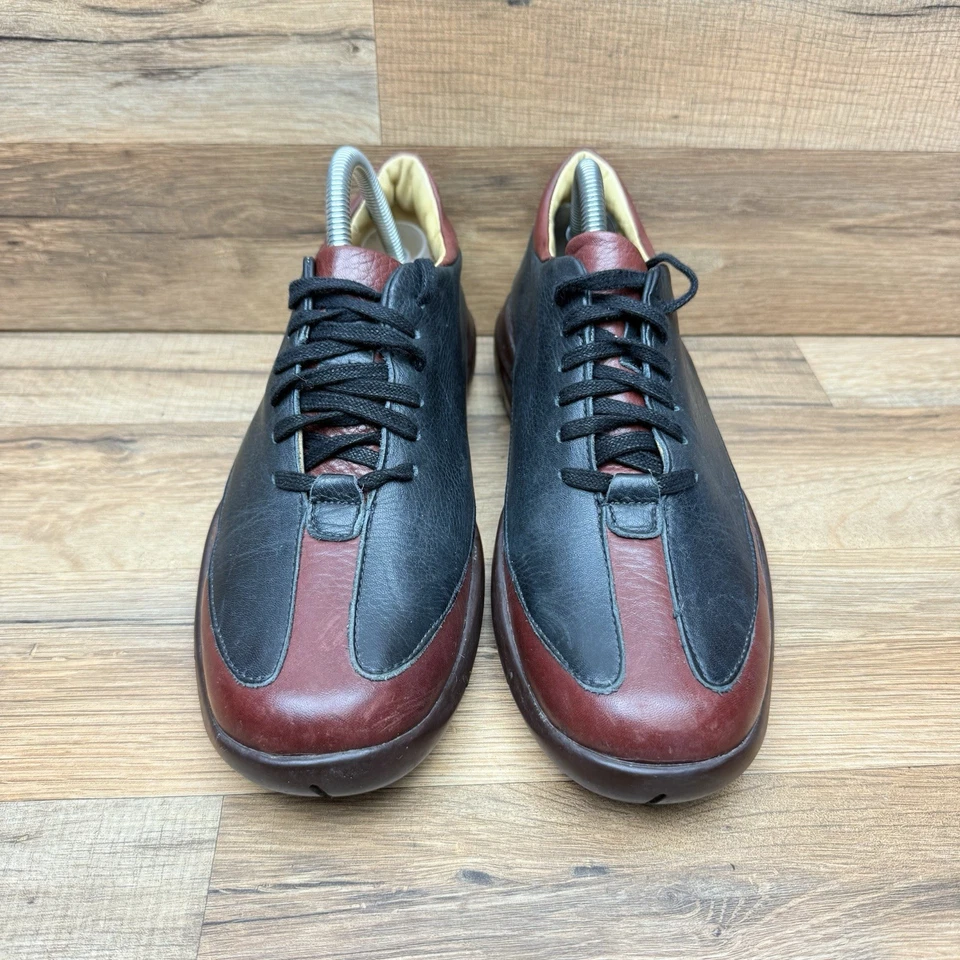 Винтажный Giraudon Sport мужчин размер 8 Нью-Йорк туфли многоцветный кожаные кроссовки - Изображение 2 из 4