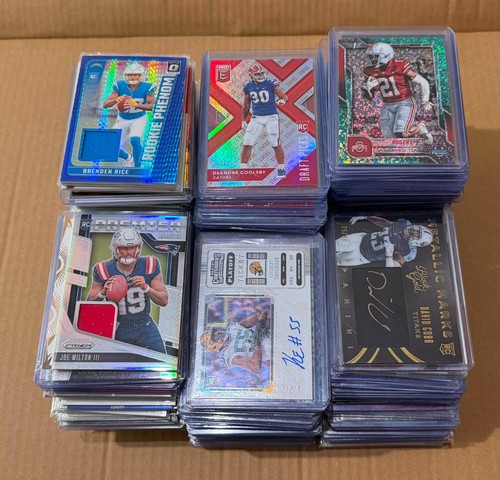 Huge Collection 306 Card Lot NFL Football Auto Patch Relic #d Cards Autograph