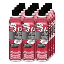 Claire CA313 12 oz Aerosol Spray Upholstery Adhesive - Dries Clear 12/CT New