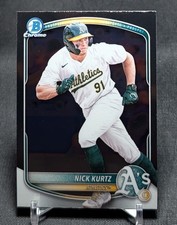 Nick Kurtz Chrome Prospect Rookie RC 2025 Bowman Baseball Card BCP-114 Athletics