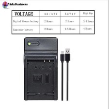 USB Charger For Canon NB-10L NB-10LH PowerShot SX60 SX50 SX40 HS G1X G15 G16