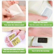 Pure Rejuvenating Organic 30PCS Herbal Foot Patches for Detox Revitalization