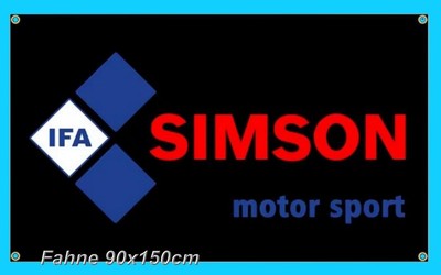 Simson  Fahne Flagge Banner Flag  90 x 150cm farbig 4 Ösen Neu in OVP