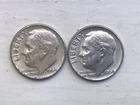 Two 1964 Roosevelt Dime