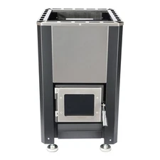 Wood Burning Sauna Heater, Optional Chimney Kit