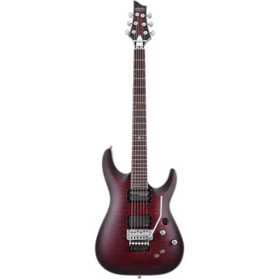 Schecter Guitar Research C-1 Platinum FR S Electric Guitar Satin Crimson Red