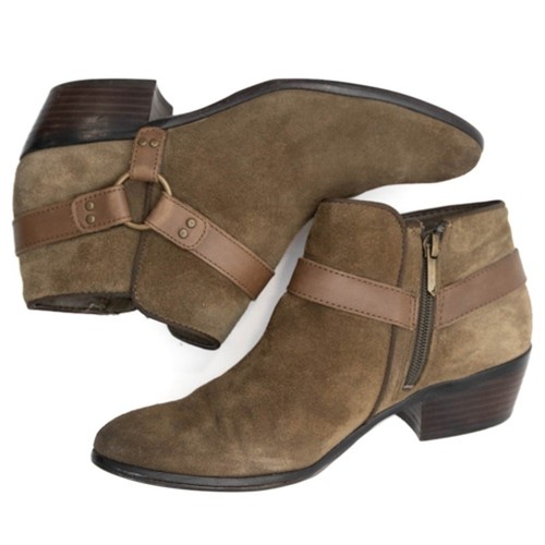 Sam Edelman Brown Suede Phoenix Ankle Boot Size 7.5 - Picture 6 of 10