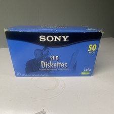 Sony 2HD Diskettes 3.5" 1.44MB IBM Formatted 50 Pack 50MFD2HDLF