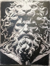 “Ercole e il Leone di Ermes” Olio su tela Dimensioni  40x50  David Turinelli 26.