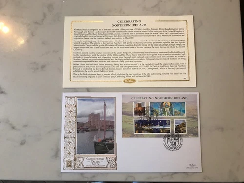 BENHAM 22CT GOLD 500 FDC 392 LTD ED 004/500 CELEBRATING NORTHERN IRELAND 2008