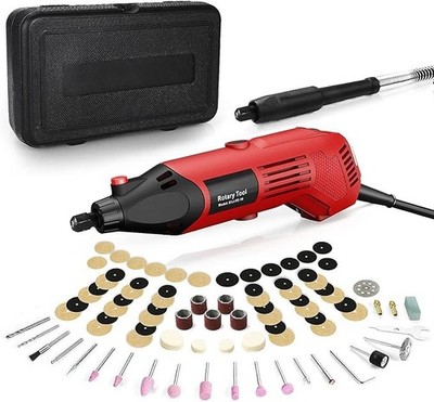 Rotationswerkzeug-Set 180W Multitool 6 Geschwindigkeiten 8000-35000U/min Flexschaft + Zubehör
