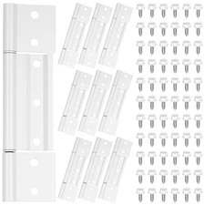 9 Pack Screen Door Hinges, Aluminum 1/8 Grooved Center Screen Door Hinge Stor...