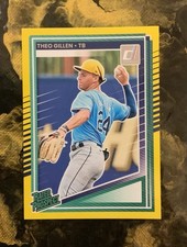 Theo Gillen 2025 Panini Donruss Rated Prospects #172 Yellow Parallel ~ Rays
