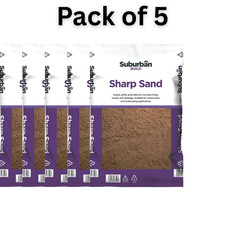 Sharp Sand – 5 Major Bags (125 kg) Coarse Sand for Mortar, Screed & Landscaping