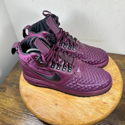Nike Lunar Force 1 Duckboot 17 Bordeaux Mens 9.5 High Top Boots 916682-601