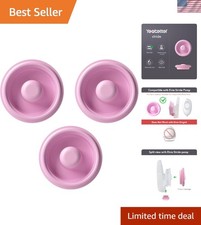 3 Pack of Elvie Stride Silicone Pump Seals for Better Breastmilk Storage
