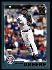 Willie Greene 2001 Topps #208 Chicago Cubs MLB READ FREE SHIPPING AutographDen