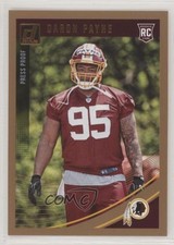 2018 Panini Donruss Rookie Press Proof Bronze Daron Payne #355 5cb
