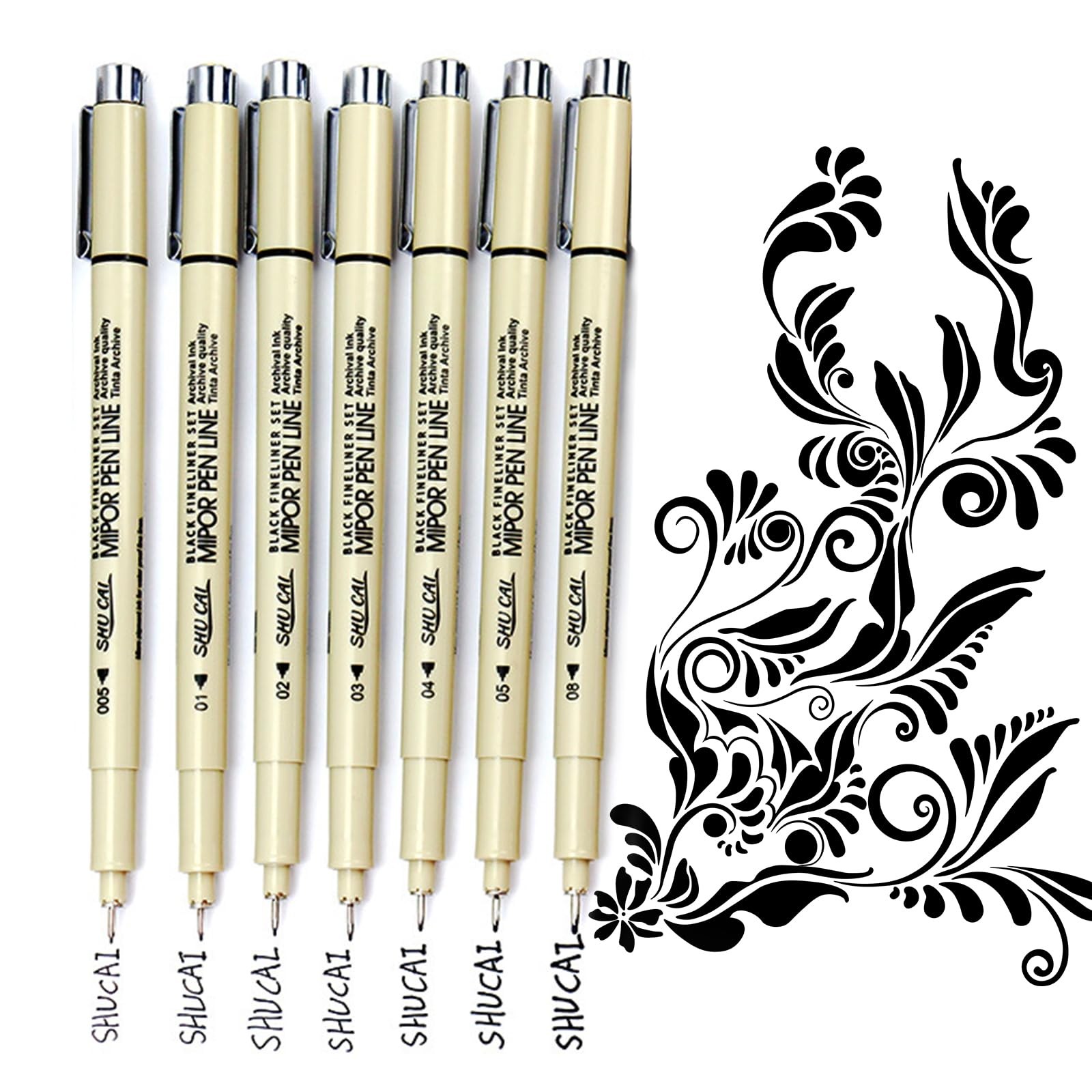 Micron Pen Set Pens Fine Liner Pen Micro Pens for Drawing Sk