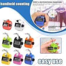 Handheld Tally Counter 4 Digit Manual Clicker Number Counter Finger Counter