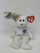 Ty Beanie Baby “Happy Birthday” the April Birthday Bear Party Hat! (8.5 inch)