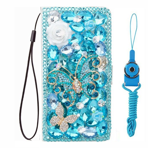 For iPhone 16/16 Pro/16 Pro Max Case bling luxury Leather wallet phone cover - 第 41/58 張圖片