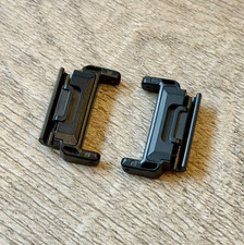 22mm Quick Fit Connectors for Garmin Watch Black Stainless Steel Strap Adapters