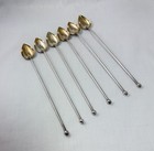 6  Vintage Watson Sterling Silver Heart Ice Tea Spoons/Straws Mint Julip — photo 1