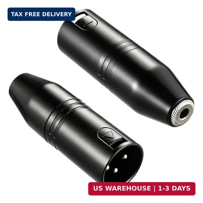 Ancable 3.5mm to XLR, 2-Pack 3.5mm Stereo TRS Mini-Jack Female to 3-Pin XLR Male