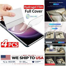 4-Pack Hydrogel Screen Protector for Samsung Galaxy S26 S25 S24 S23 S22 S21 S20