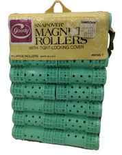 Vintage Goody Snap Over Magnetic Rollers with Tight Locking Cover 16 Large