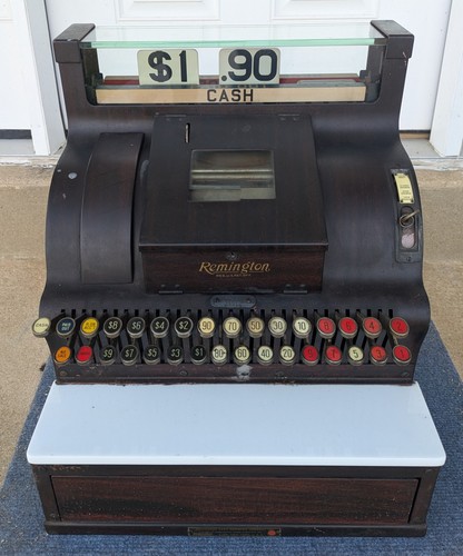 Antique Remington A334 Mechanical Cash Register (Operational & with Keys)