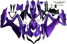 Glossy Purple Fairings Kits For Suzuki GSXR600 / 750 2008 2009 2010 K8 Bodywork